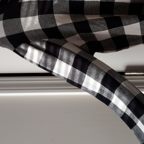 Marled long sleeve black/white checkered sweater xl - Picture 2 of 13